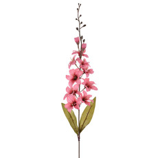 Imagem de HASTE ORQUIDEA CETIM X 11 C FOLHAS ROSA OUTONO 10X82CM - GRILLO 30548 - Grillo Ltda