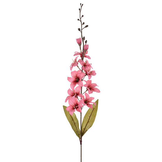 Imagem HASTE ORQUIDEA CETIM X 11 C FOLHAS ROSA OUTONO 10X82CM - GRILLO 30548