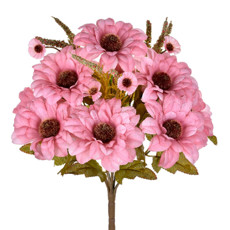 Imagem de BUQUÊ GERBERA X12 MISTO ROSA OUTONO 24X40CM - GRILLO 50152 - Grillo Ltda