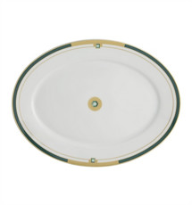 Imagem de TRAVESSA OVAL GRANDE EMERALD EM PORCELANA 42,5XX32,5X3,4CM  - Vaa Brasil Comercio Importacao E Esportacao Sa