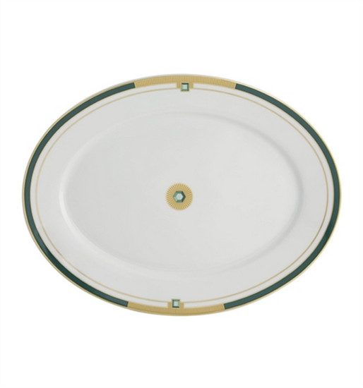 Imagem TRAVESSA OVAL GRANDE EMERALD EM PORCELANA 42,5XX32,5X3,4CM 