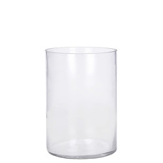 Imagem de VASO DECORATIVO EM VIDRO TUBO TRANSPARENTE 15X15X20CM - GRILLO  - Grillo Ltda