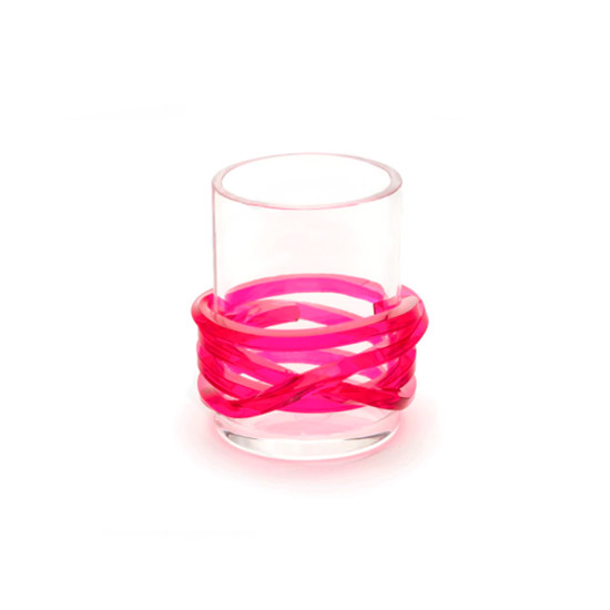 Imagem VASO DECORATIVO P COLOR LINE RUBINE 6,5X6,5X9CM - ONOM 