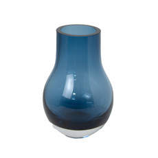 Imagem de VASO DECORATIVO EM VIDRO COR AZUL 22X16X16CM - GRILLO 54767 - Grillo Ltda