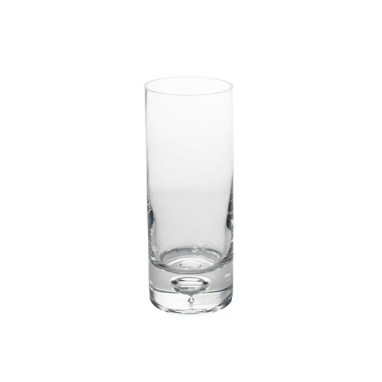 Imagem VASO DECORATIVO DE VIDRO TRANSPARENTE 10X10X26CM - GRILLO 54756