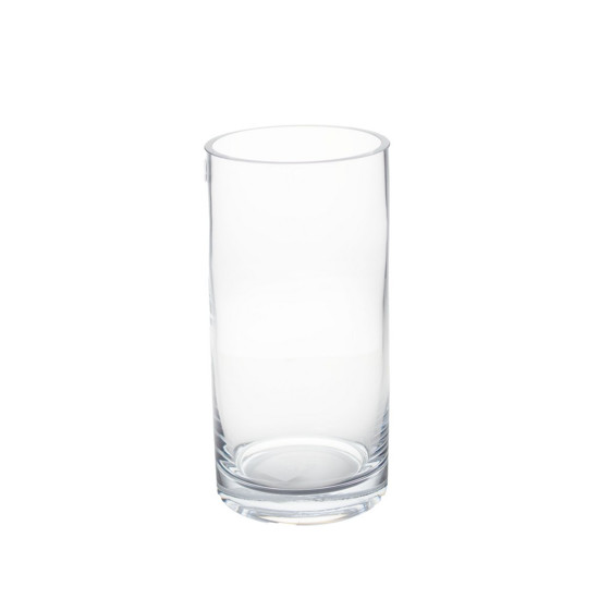 Imagem VASO DECORATIVO DE VIDRO TRANSPARENTE 15X15X30CM - GRILLO 54280