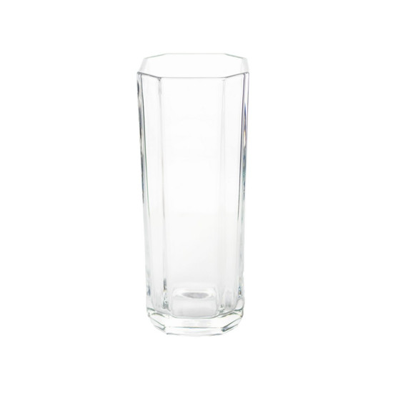 Imagem VASO DECORATIVO EM VIDRO TRANSPATENTE 11X11X29CM - GRILLO 55179