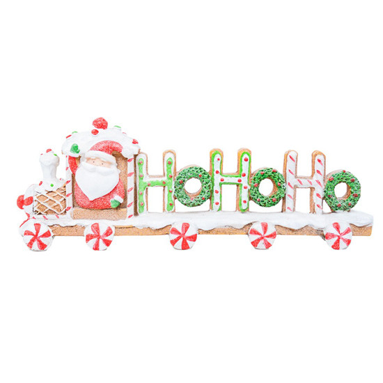 Imagem TREM DECORATIVO HOHOHO COM PAPAI NOEL 2X12CM - CROMUS 