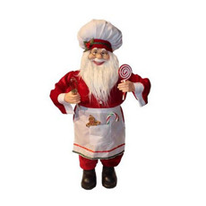 Imagem de PAPAI NOEL DECORATIVO CANDY EM PÉ COM PIRULITO E BATEDOR 45CM - TOK DA CASA  - Oliver Comercio E Distribuicao De Artigo Domestico