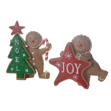 Imagem de CONJUNTO CASAL GINGERBREAD JOY EM RESINA 15CM - CROSS  - Cross Comercial Ltda