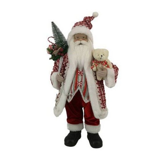 Imagem PAPAI NOEL DECORATIVO COM SACO DE PRESENTE E URSO 60CM - TOK DA CASA 