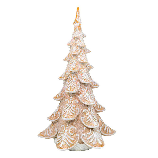 Imagem MINI ÁRVORE DECORATIVA DE NATAL GINGERBREAD COM LED MOVIDO A PILHAS 43CM - CROSS 