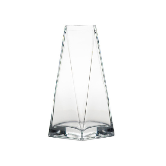 Imagem VASO DECORATIVO DE VIDRO TRANSPARENTE 11X7X25CM - GRILLO 54722