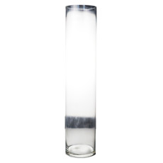 Imagem de VASO DECORATIVO DE VIDRO TRANSPARENTE 15X15X80CM - GRILLO 54239 - Grillo Ltda