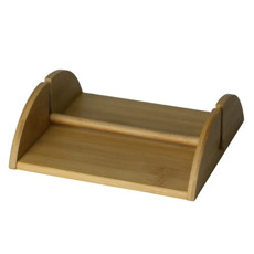 Imagem de PORTA GUARDANAPOS DE BAMBU 19CM X 17,8CM X 5,8CM - Coliseu Presentes Ltda