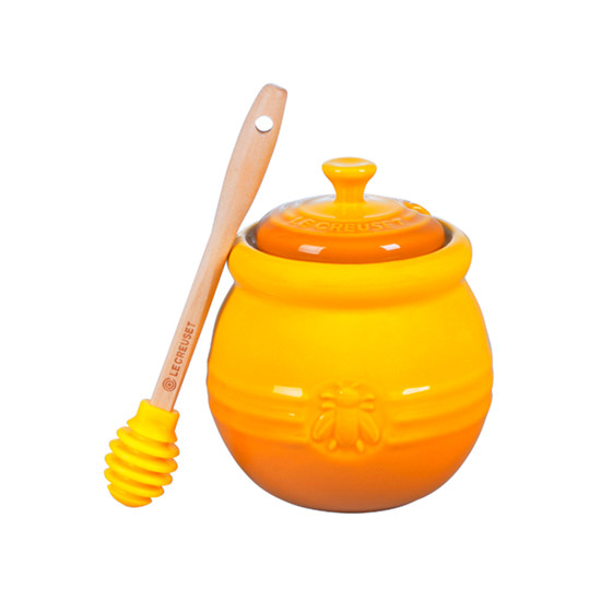 Imagem POTE PARA MEL 450ML NECTAR EM CERÂMICA 15X13X13CM - LE CREUSET