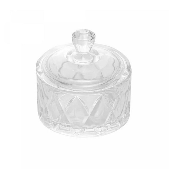 Imagem POTICHE DE CRISTAL DELI DIAMOND 6,5CM X 6,5CM X 7CM - LYOR