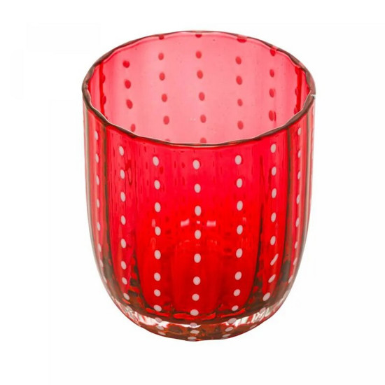 Imagem CONJUNTO 2 COPOS DE VIDRO ORQUÍDEA VERMELHO 300ML - WOLFF