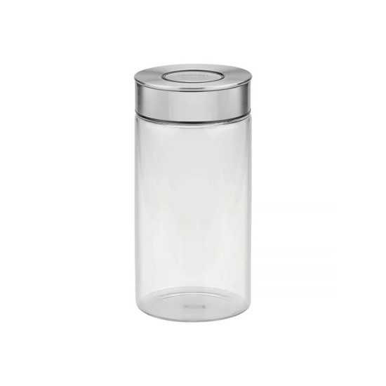 Imagem POTE DE VIDRO TRAMONTINA PUREZZA COM TAMPA DE AÇO INOX 10 CM 1,4 L