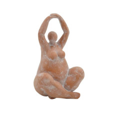 Imagem de ESCULTURA DECORATIVA EM RESINA A22CM COR TERRACOTA - Full Fit Industria Importacao E Comercio Ltda.