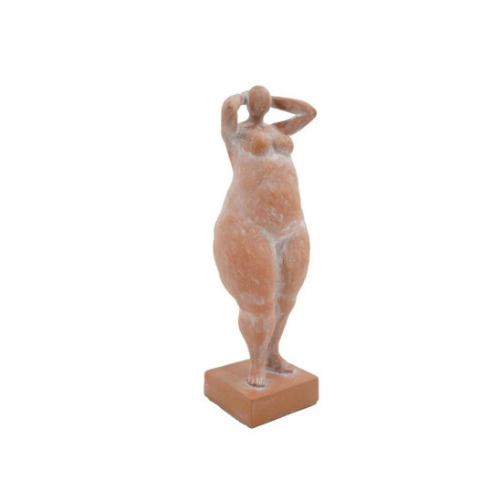 Imagem ESCULTURA DECORATIVA EM RESINA A35,3CM COR TERRACOTA