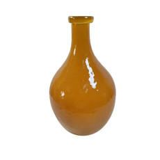 Imagem de VASO DECORATIVO EM VIDRO COR TERRACOTA 26,5X26,5X46CM - Cross Comercial Ltda