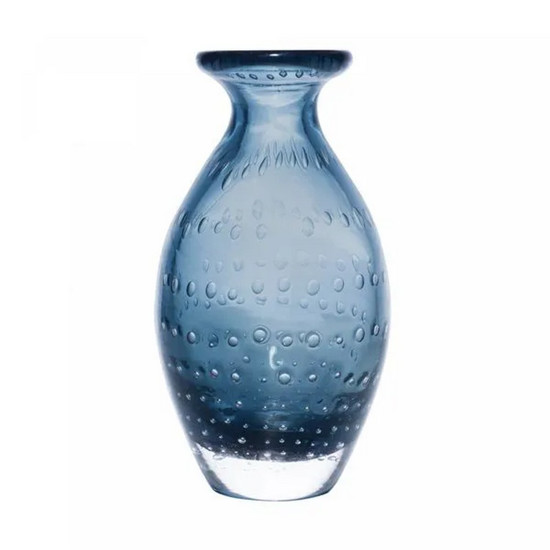 Imagem VASO DE VIDRO ITALY AZUL 10CM X 20CM