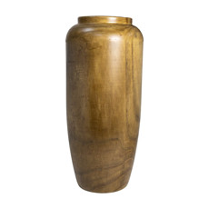 Imagem de VASO DECORATIVO DE MADEIRA COR NATURAL 59CM  - Lucatti Artes E Decoracoes Ltda