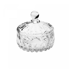 Imagem de POTICHE DECORATIVO DE CRISTAL LOUISE 14CM X 14CM - Rojemac Impotacao E Exportacao Ltda