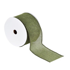 Imagem de FITA ARAMADA DECORADA 6,3CM X 9M COR VERDE - GRILLO 56561 - Grillo Ltda