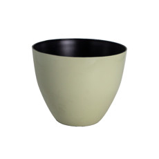 Imagem de VASO BACIA LEUCA COR CONCRETO DE PLÁSTICO 16X16X13CM  - Floral Atlanta Ind E Com Ltda