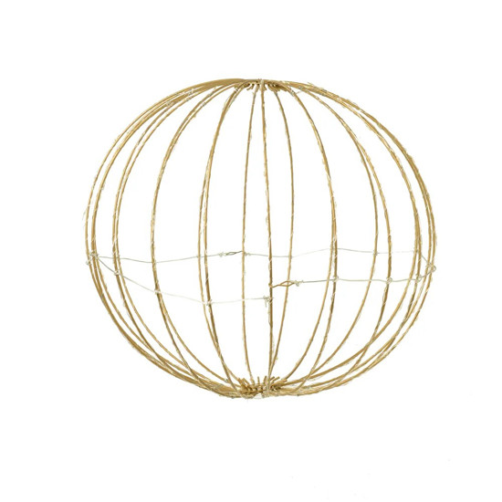 Imagem BOLA DECORATIVA COM 240 LEDS COR DOURADO 40X40CM BIVOLT  - CROMUS 