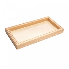 Imagem de BANDEJA DE MDF BALLS NATURAL 42CM X 22CM X 4,5CM - LYOR - Coliseu Presentes Ltda