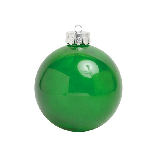 Imagem BOLA DE NATAL COR VERDE EM PLÁSTICO 15CM - CROMUS 