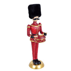 Imagem de BONECO DECOR NATALINO SOLDADO REAL COR VERMELHO EM RESINA 10X10X32 CM - GRILLO 57324 - Grillo Ltda