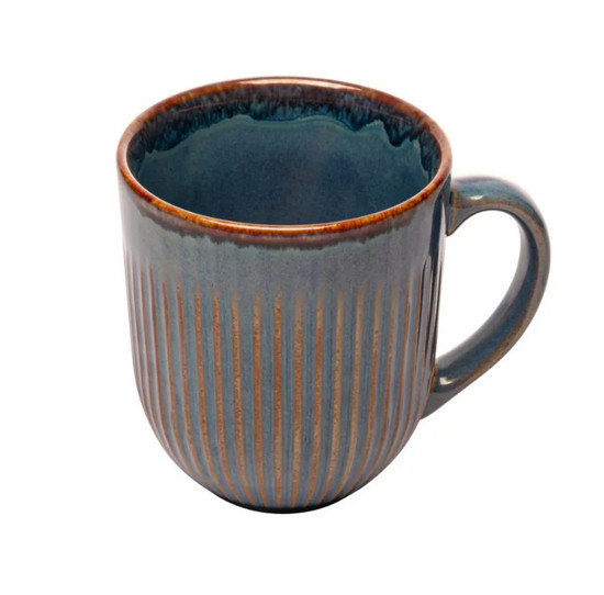 Imagem CANECA DE CERÂMICA LINEAR AZUL 380ML