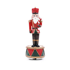 Imagem de SOLDADO DE CHUMBO DECORATIVO MUSICAL MOVIDO A CORDA 21CM COR VERMELHO, VERDE E DOURADO - CROMUS  - Cromus Embalagens Ind. E Com. Ltda
