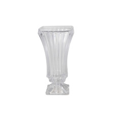 Imagem de MINI VASO DECORATIVO EM VIDRO COR TRANSPARENTE COM DETALHES 13X13X24CM - GRILLO 58299 - Grillo Ltda