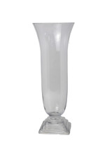 Imagem de VASO DECORATIVO EM VIDRO TRANSPARENTE 16X16X41CM - Cross Comercial Ltda