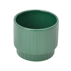 Imagem de MINI VASO DECORATIVO VERDE NATALINO EM CERÂMICA 6X7X7 CM - Cromus Embalagens Ind. E Com. Ltda