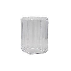 Imagem de PORTA ESCOVA DE DESNTES LISTRASEVE CLEAR EM ACRÍLICO 210 ML 10X6,5X6,5 CM - Mimo Importacao Exportacao Ltda