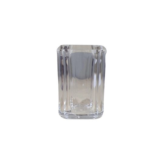 Imagem PORTA ESCOVA DE DENTES LISTRASEVE CLEAR EM ACRÍLICO 210 ML 10X6,5X6,5 CM