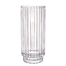 Imagem de VASO DECORATIVO DÓRICA EM CRISTAL ECOLÓGICO TRANSPARENTE 34X15X15 CM - Full Fit Industria Importacao E Comercio Ltda.