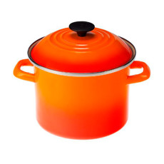 Imagem de STOCKPOT LARANJA 7,6L EM AÇO ESMALTADO 19X31X25 CM - LE CREUSET - Le Creuset Do Brasil Ltda 