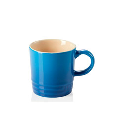 Imagem de CANECA LONDON EM CERÂMICA AZUL MARSEILLE 100ML 6,55X5,7X5,7 CM - LE CREUSET - Le Creuset Do Brasil Ltda 