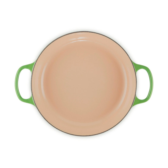 Imagem CAÇAROLA COM TAMPA EM FERRO FUNDIDO VERDE BAMBOO 3,5L 13,5X30X30 CM LE CREUSET