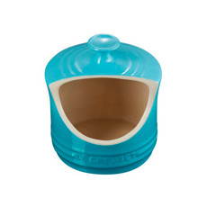 Imagem de PORTA SAL EM CERÂMICA AZUL CARIBE 13X12X12 CM - LE CREUSET - Le Creuset Do Brasil Ltda 