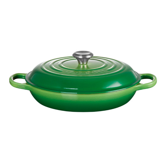 Imagem CAÇAROLA COM TAMPA EM FERRO FUNDIDO VERDE BAMBOO 3,5L 13,5X30X30 CM LE CREUSET