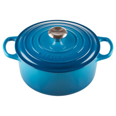 Imagem de PANELA REDONDA AZUL MARSEILLE EM FERRO FUNDIDO C/ TAMPA 1,8L 13,4X25X19 CM LE CREUSET - Le Creuset Do Brasil Ltda 