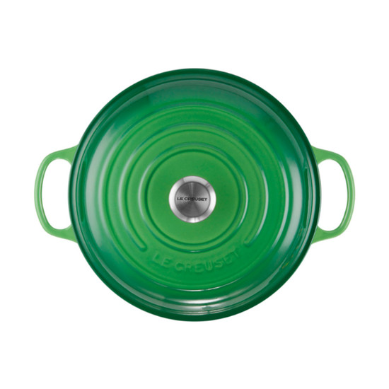 Imagem CAÇAROLA COM TAMPA EM FERRO FUNDIDO VERDE BAMBOO 3,5L 13,5X30X30 CM LE CREUSET